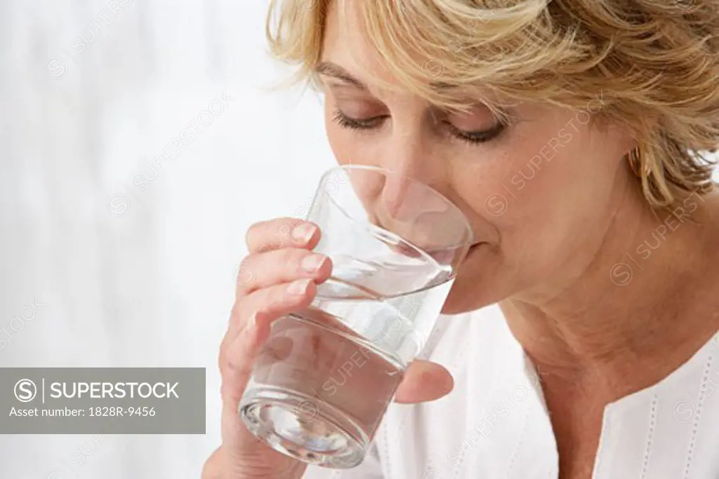 Woman Drinking Water   