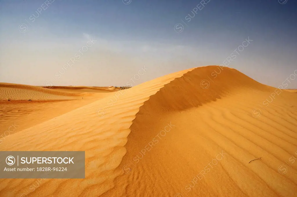 Sand Dune and Sky, Dubai, United Arab Emirates,01/19/2008