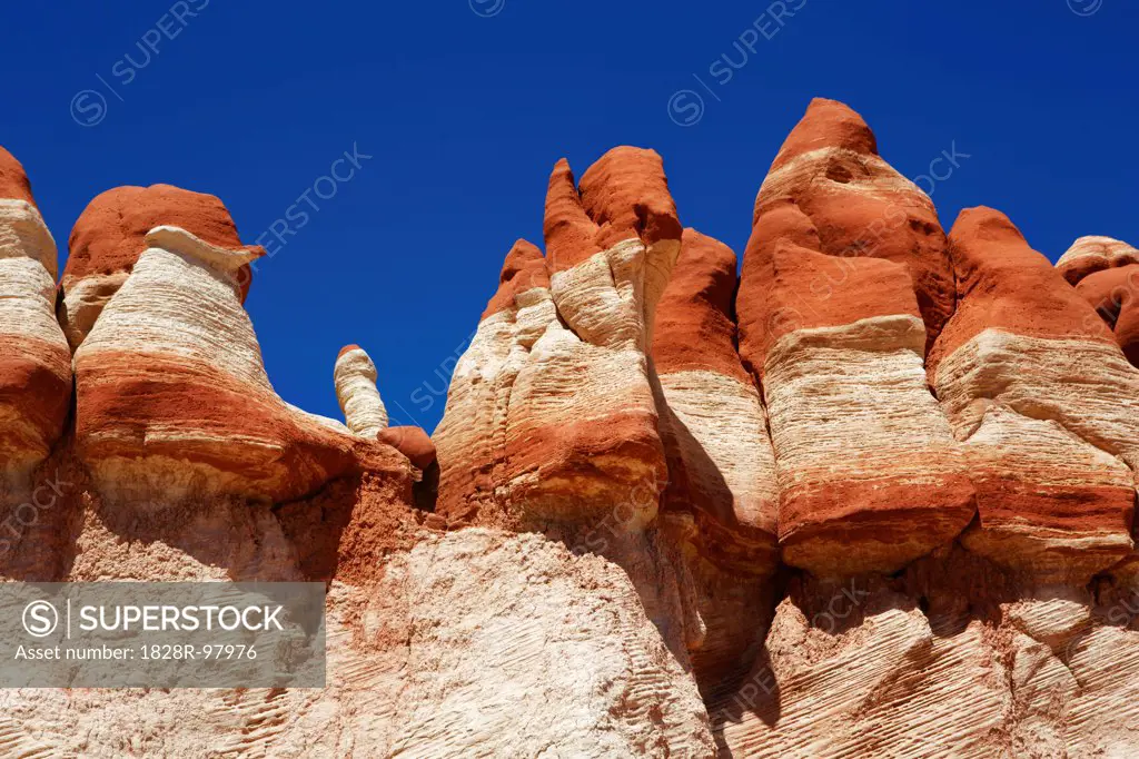 Sandstone Erosion Landscape in Blue Canyon, Arizona, USA,04/18/2013