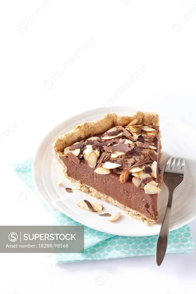 Frozen Chocolate Pie with Almonds and Whole Wheat Crust, Studio Shot,03/10/2011