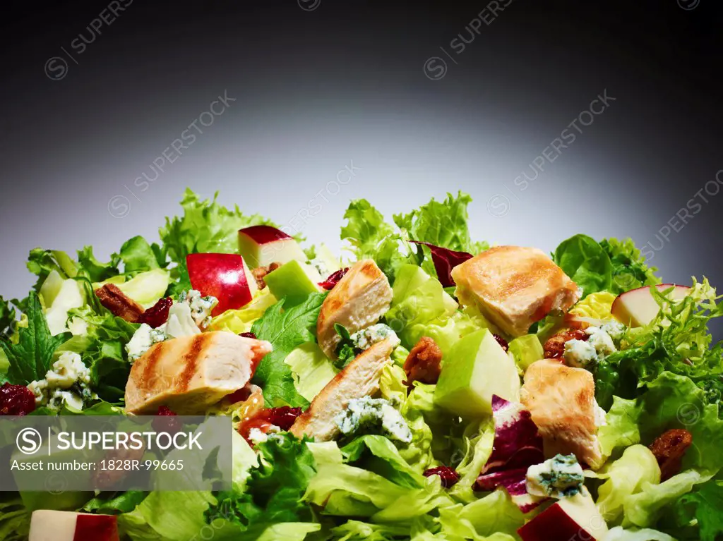 Close-up of Chicken and Apple Salad, Studio Shot. 10/31/2012
