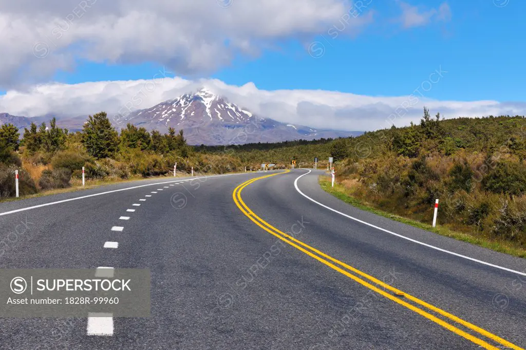 State Highway Road, Mount Tongariro, Tongariro National Park, Waikato, North Island, New Zealand. 01/16/2012