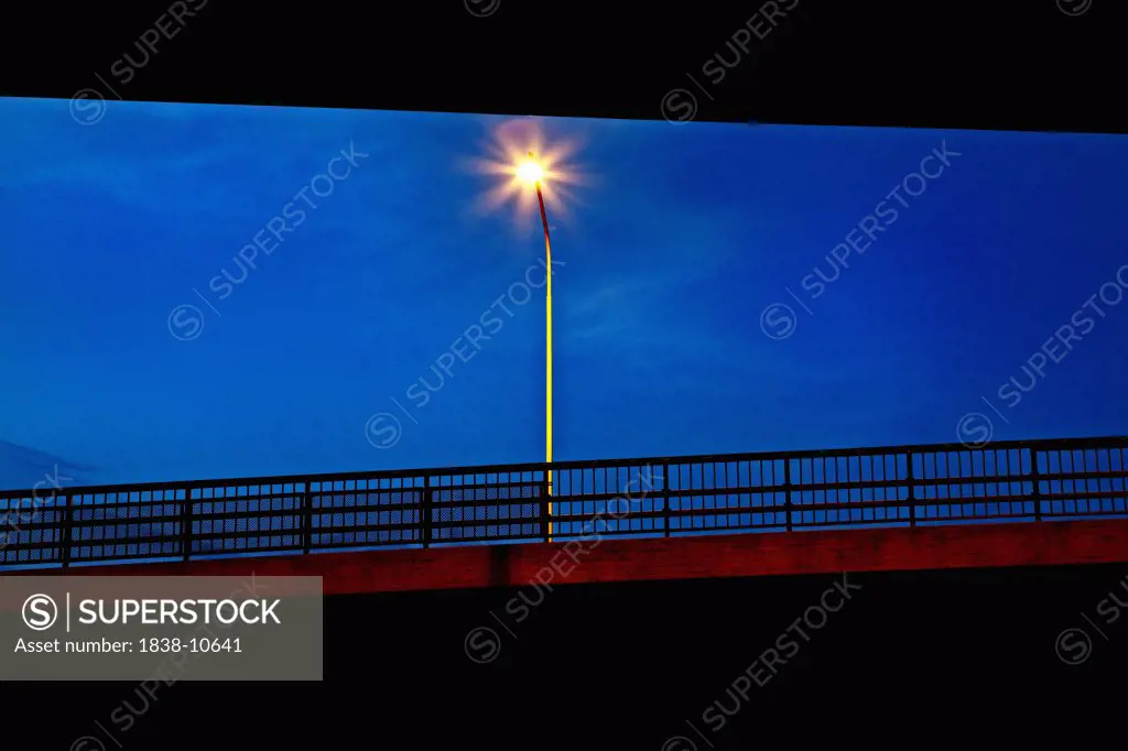 Street Lamp and Bridge