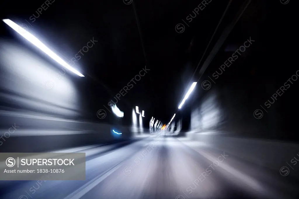 Blurred Tunnel, Stockholm, Sweden