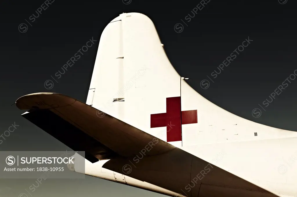 Red Cross Airplane, Rudder and Tail