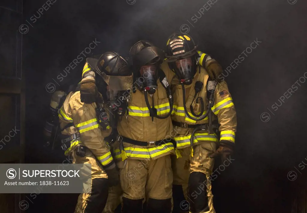 Firemen Helping One Another