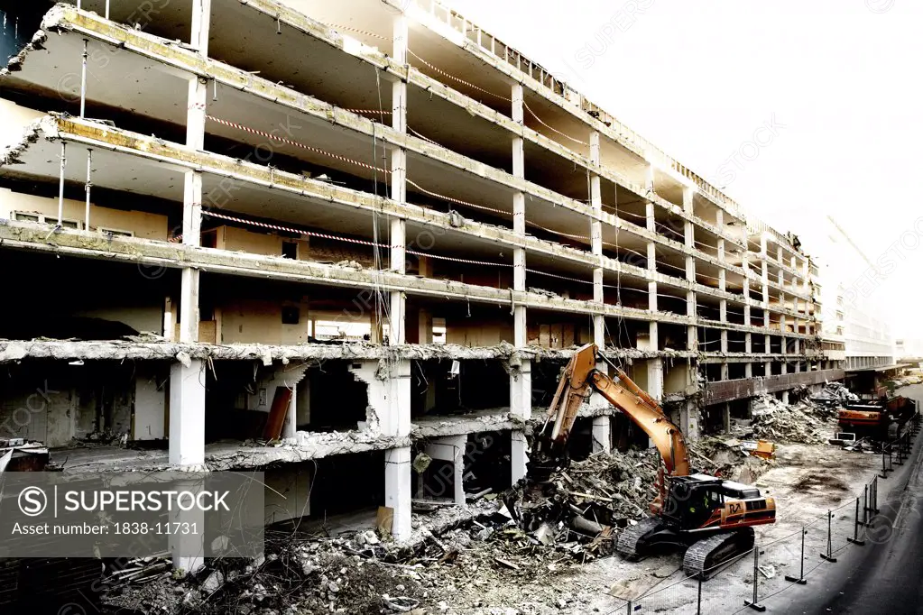 Building Being Demolished, Stockholm, Sweden