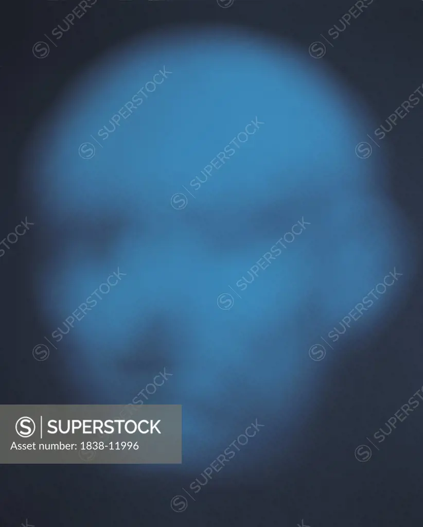 Abstract Balding Man Headshot