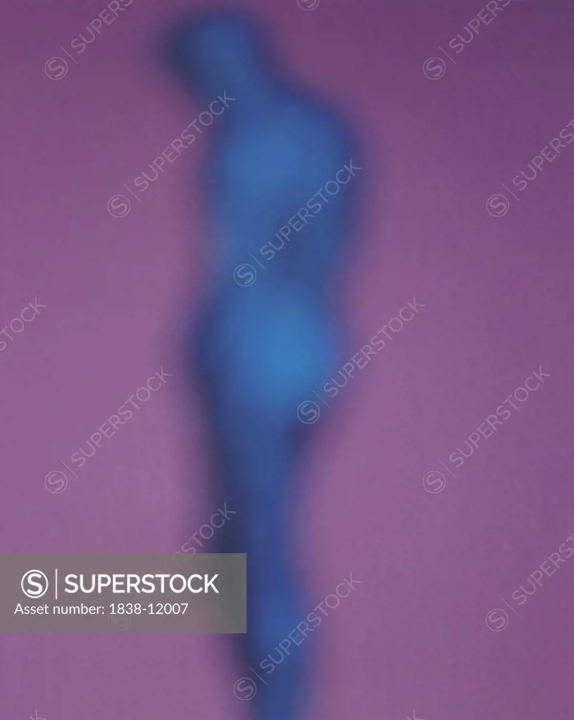 Abstract Man Portrait, Rear View