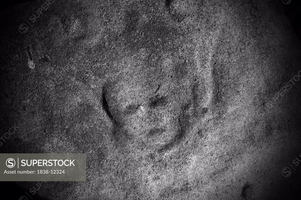 Facial Impression on Tombstone