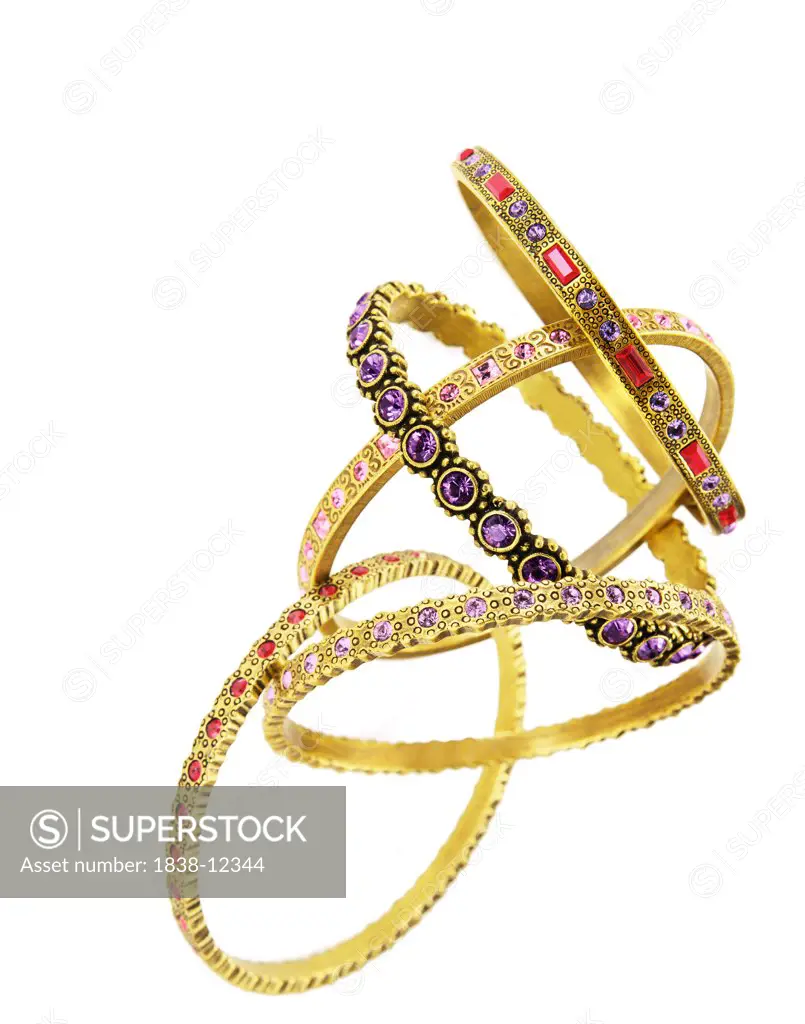 Gold Bracelets With Gemstones