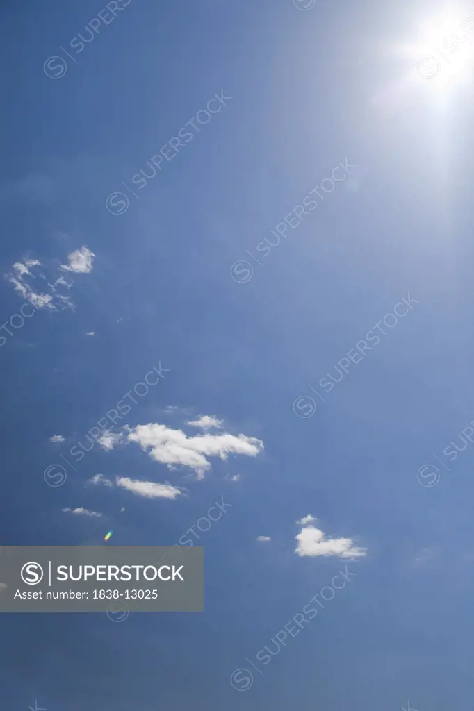 Blue Sky and White Clouds, Low Angle View