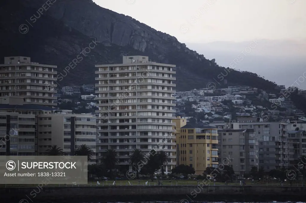 Apartment Buildings Along Beachfront, Cape Town, South Africa