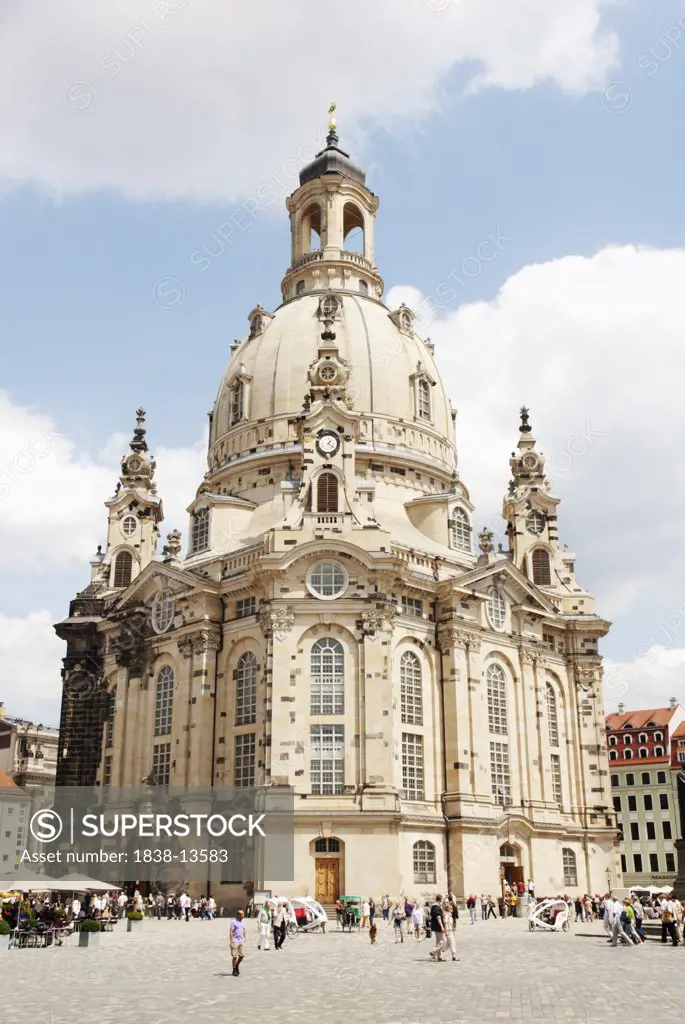 Frauenkirche and Plaza, Dresden, Germany