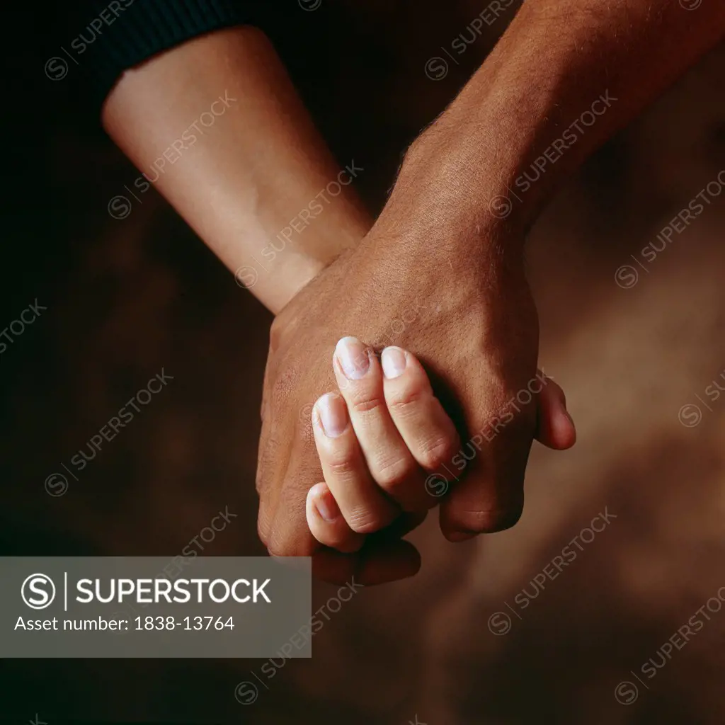 Couple Holding Hands, Close-Up