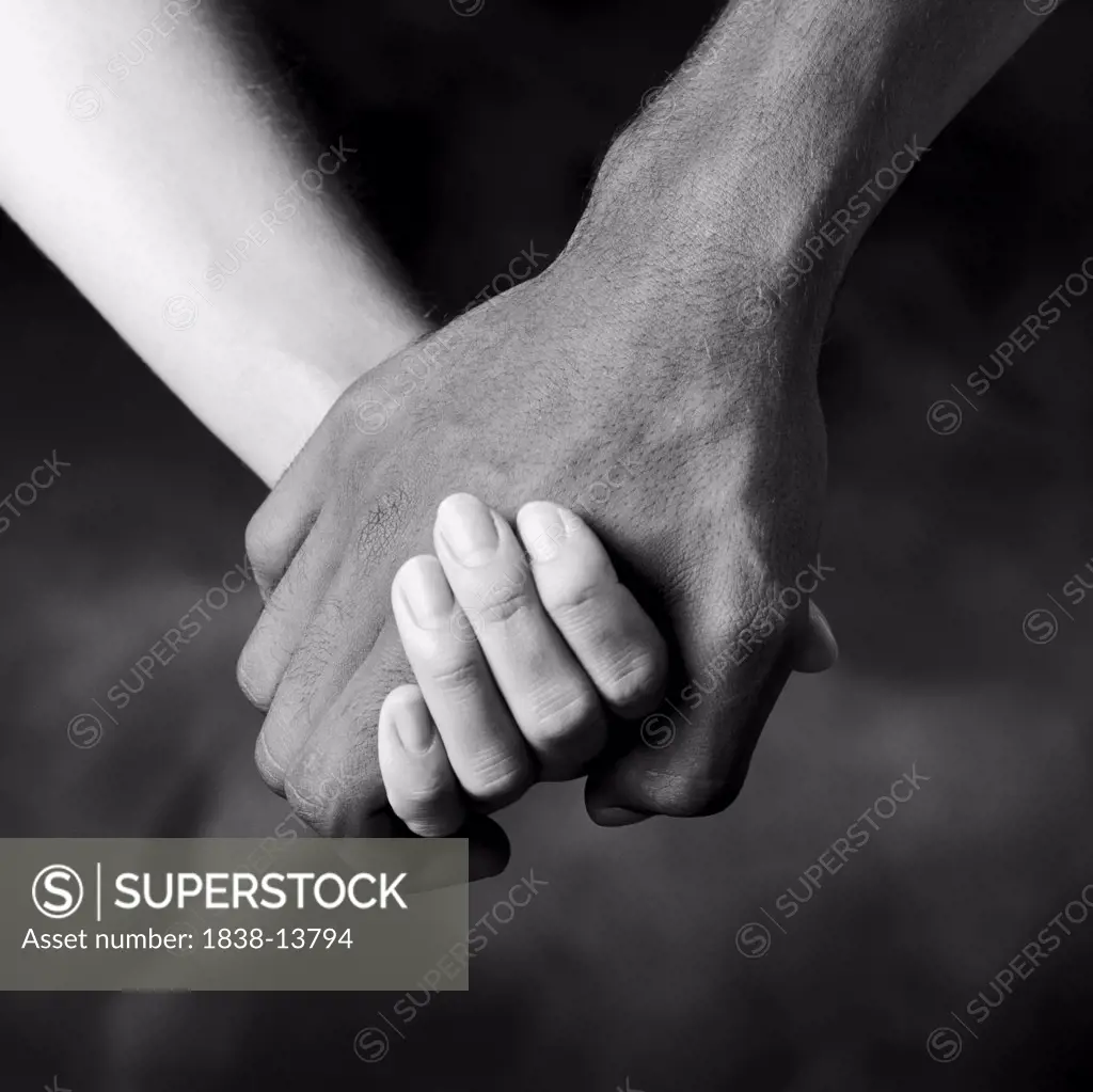 Couple Holding Hands, Close-Up