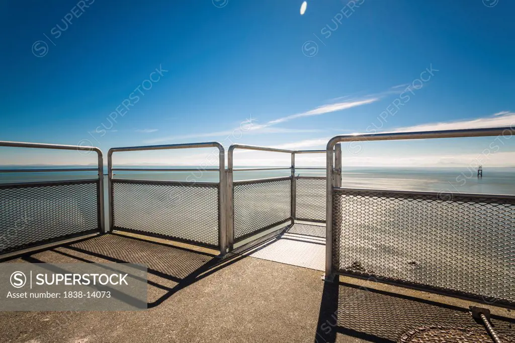 Fenced Platform with View of Ocean