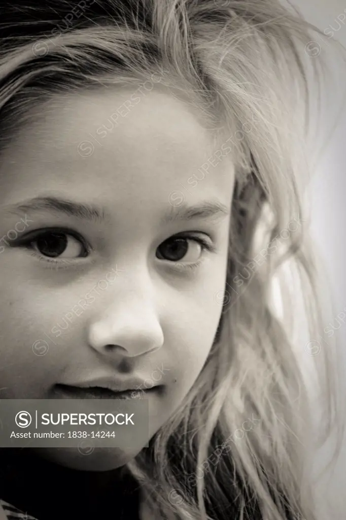 Young Blonde Girl Portrait