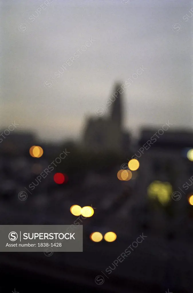Blurred City Lights 
