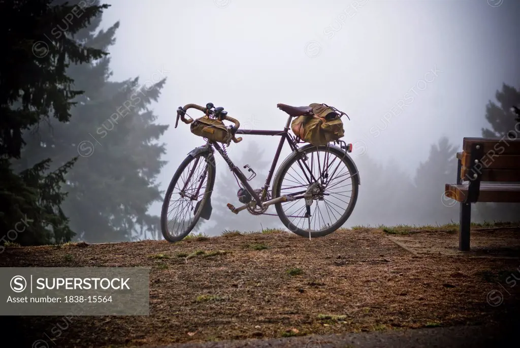 Bicycle in Fog