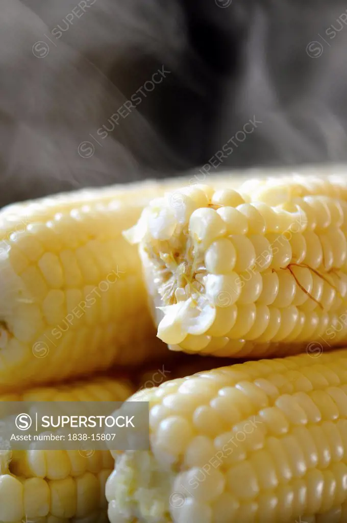 Steaming Corn Cobs