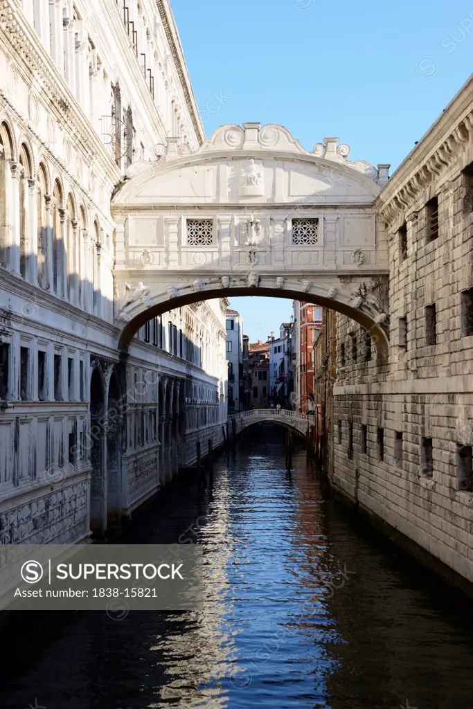 Bridge of Sighs over Canal, Venice, Italy
