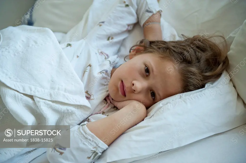 Young Girl in Bed