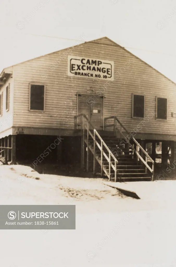 Camp Exchange (PX), WWII, 2nd Battalion, 389th Infantry, US Army Military Base Indiana USA, 1942