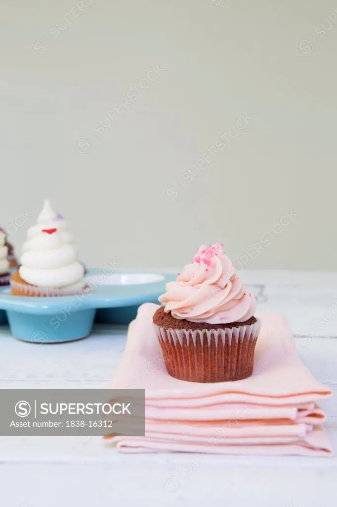 Strawberry Cupcake with Frosting