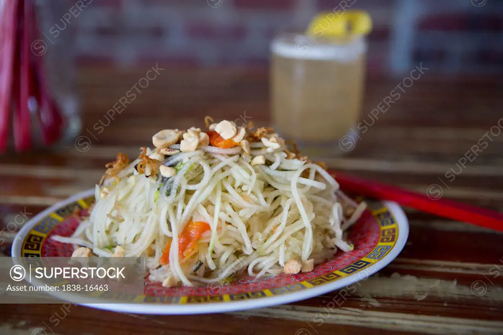 Papaya Salad with Noodles