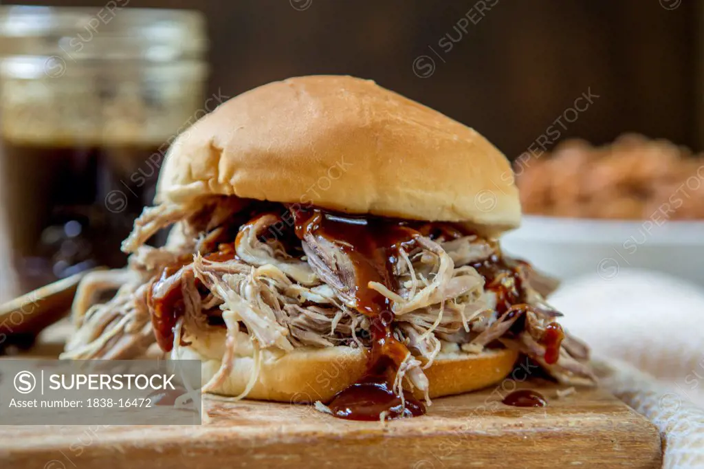 Pulled Pork Sandwich with Barbeque Sauce