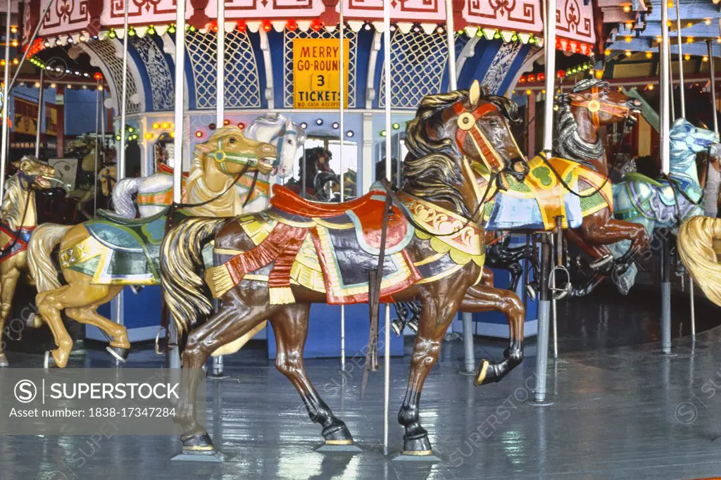 Carousel, Asbury Park, New Jersey, USA, John Margolies Roadside America Photograph Archive, 1978