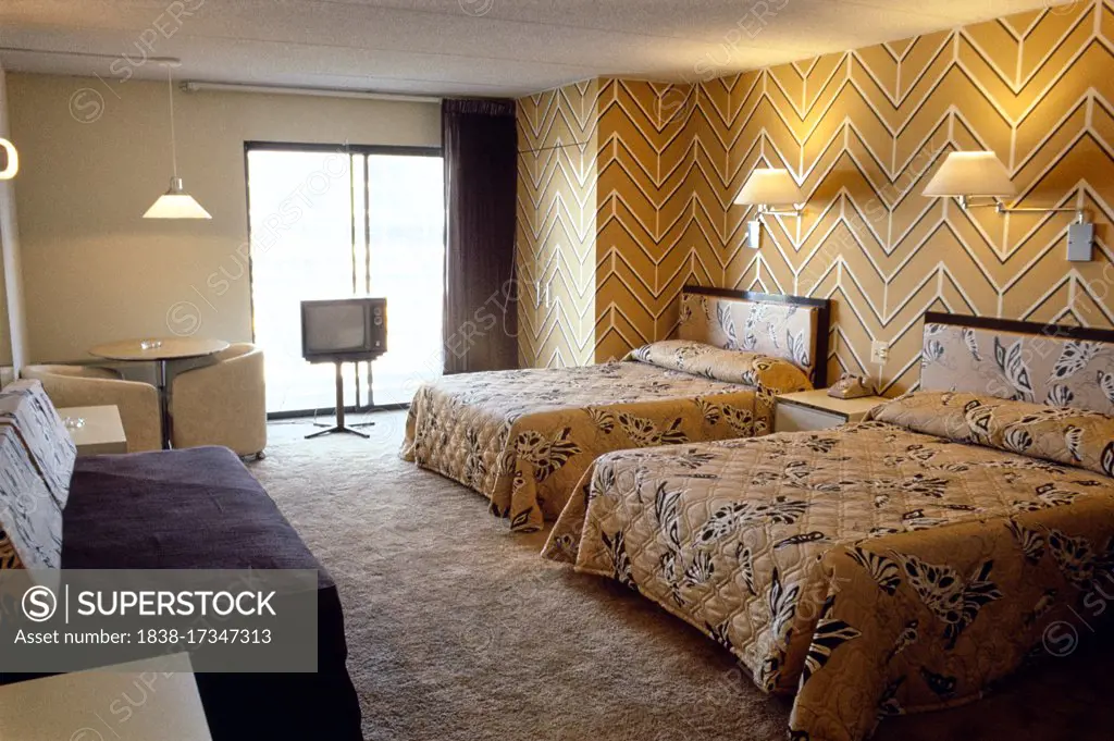 Room 574, Brown's Hotel, Fallsburg, New York, USA, John Margolies Roadside America Photograph Archive, 1978