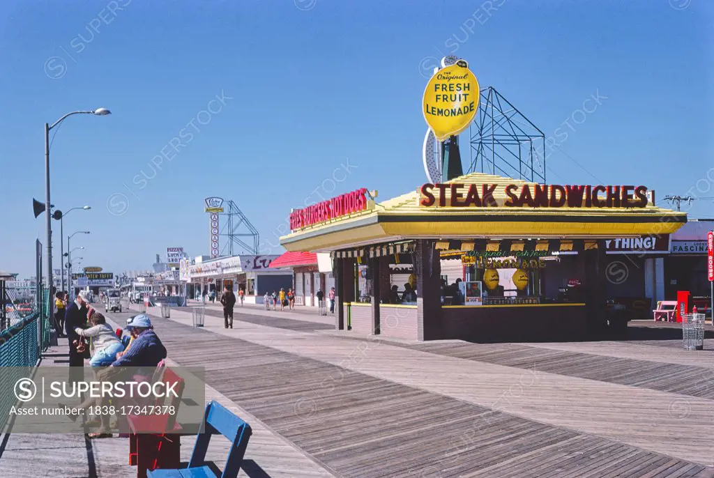 Boardwalk, Seaside Heights, New Jersey, USA, John Margolies Roadside America Photograph Archive, 1978