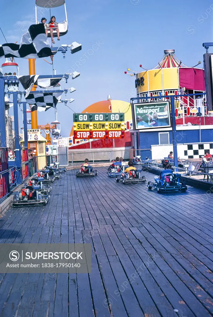 Go Carts, Seaside Heights, New Jersey, USA, John Margolies Roadside America Photograph Archive, 1978