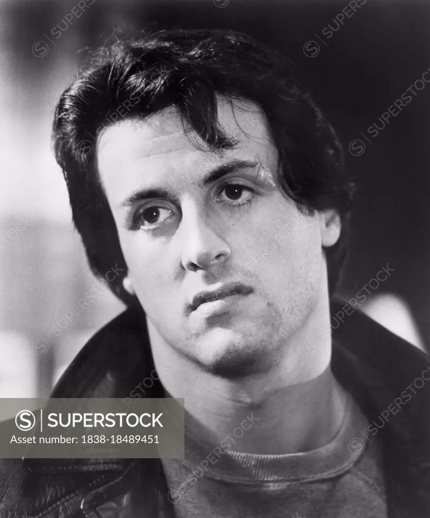 Sylvester Stallone, Head and Shoulders Portrait, on-set of the Film, "Rocky", United Artists, 1976