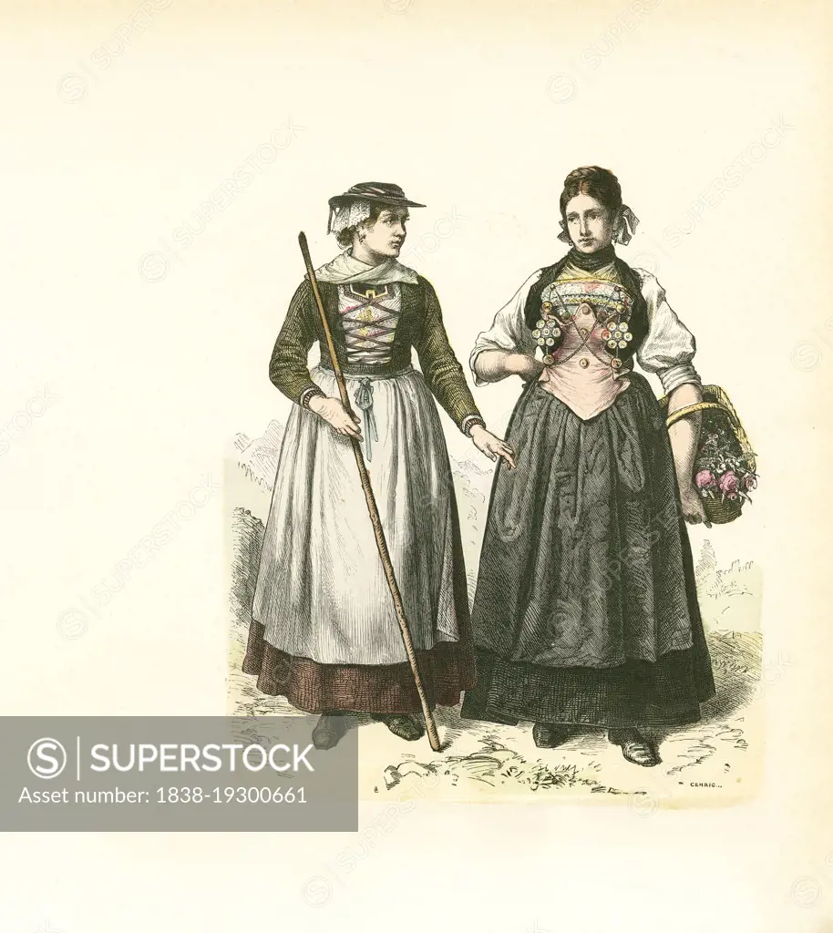 Switzerland Folk Dresses