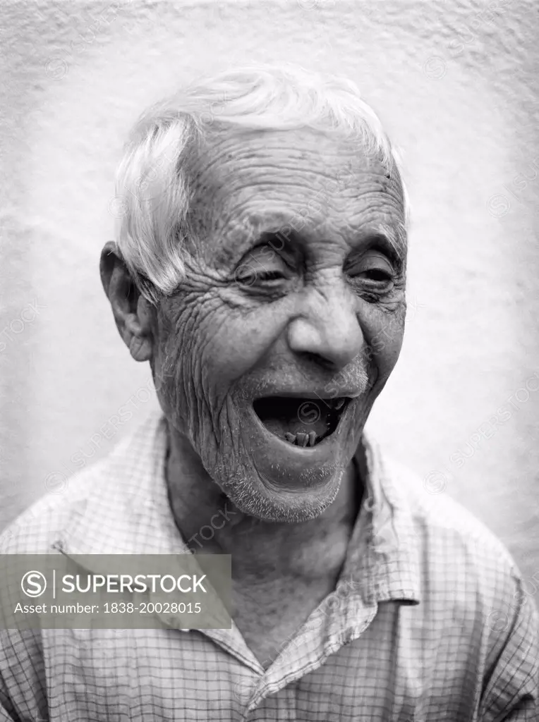 Elderly Man Laughing