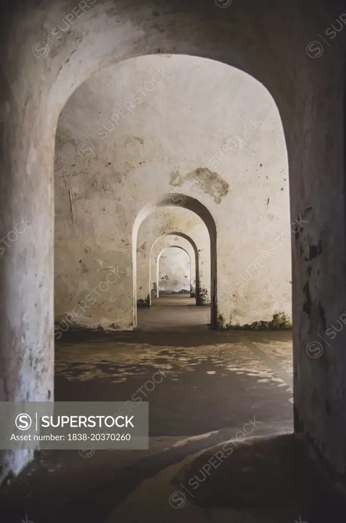 Series of Archways within El Morro, San Juan, Puerto Rico