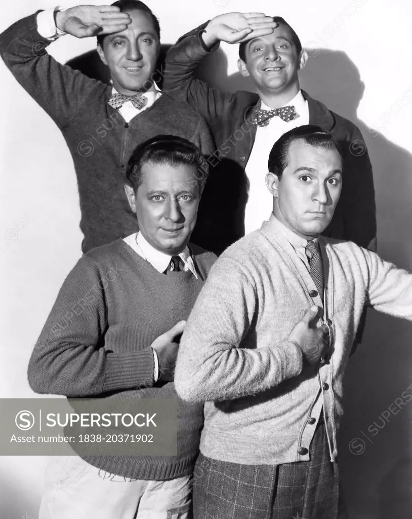 The Yacht Club Boys, Charles Adler, George Kelly, James Kern, Billy Mann, Publicity Portrait for the film "Pigskin Parade", 1936