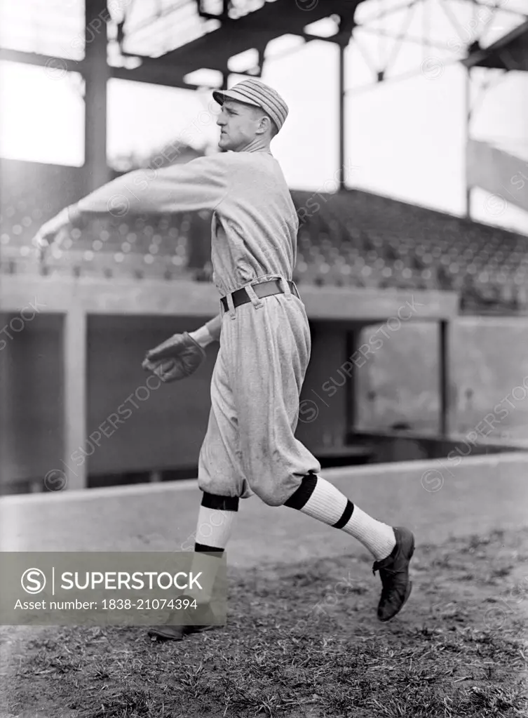 Herb Pennock, Major League Baseball Player, Portrait, Philadelphia Athletics, circa 1913