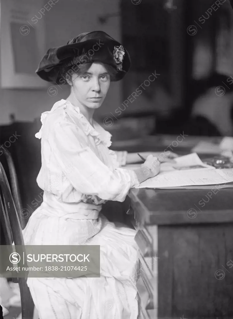 Alice Paul, American Suffragist, Feminist, and Women's Rights Activist, Portrait, circa 1915