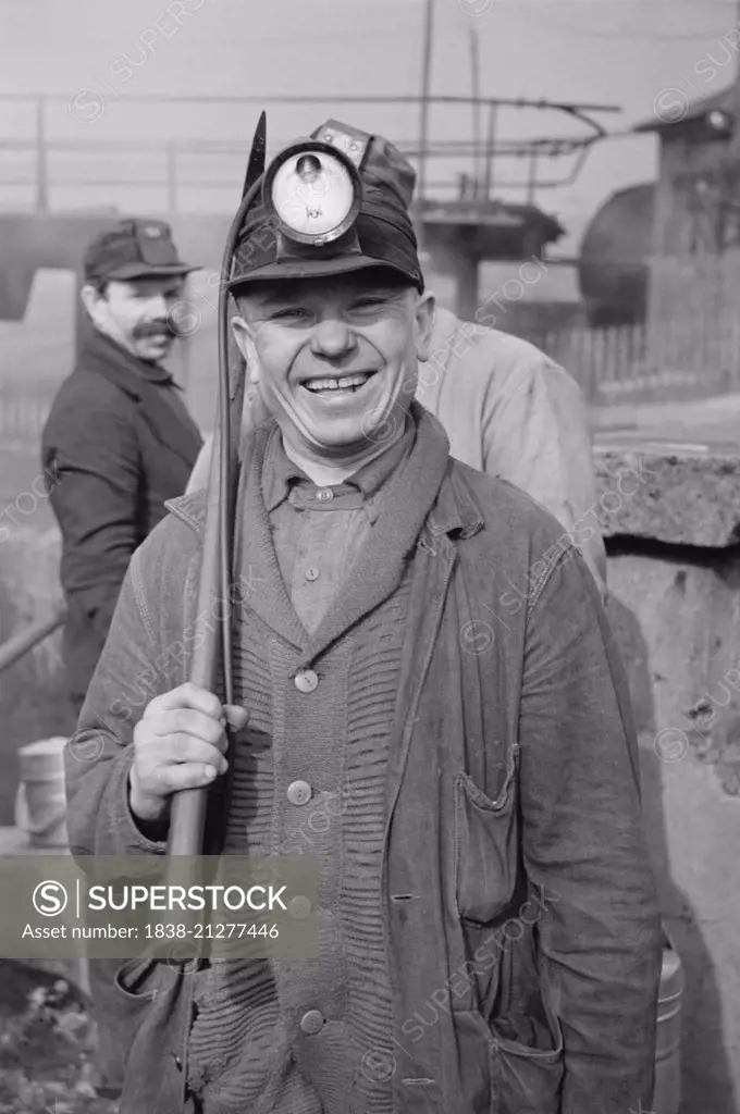 Miner at American Radiator Mine, Mount Pleasant, Pennsylvania, USA, Carl Mydans for U.S. Resettlement Administration, February 1936