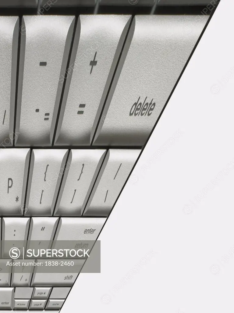 Distorted Laptop Keyboard
