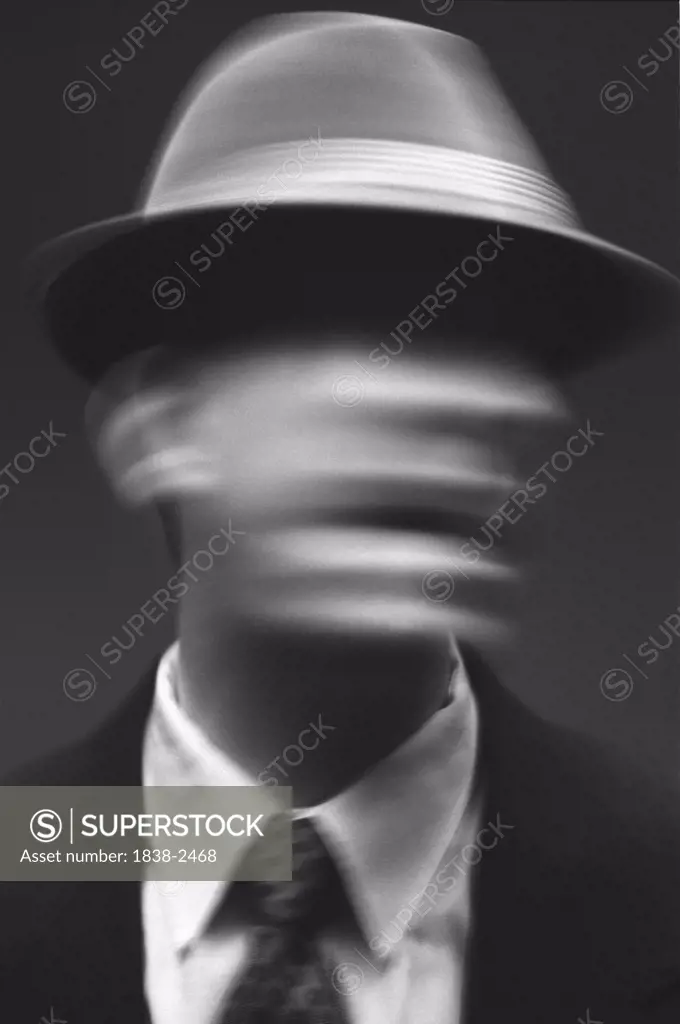 Blurred Man's Head