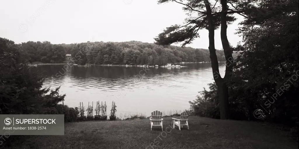 Adirondack Chairs by Lake 