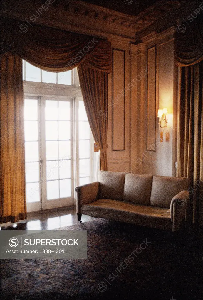 Sofa and French Doors