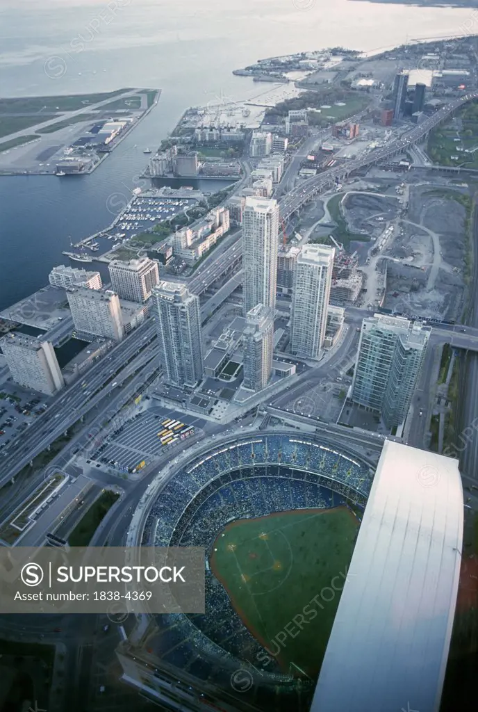 Aerial View of Rogers Centre in Toronto