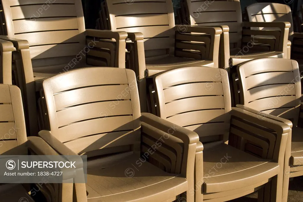 Stacked Brown Chairs