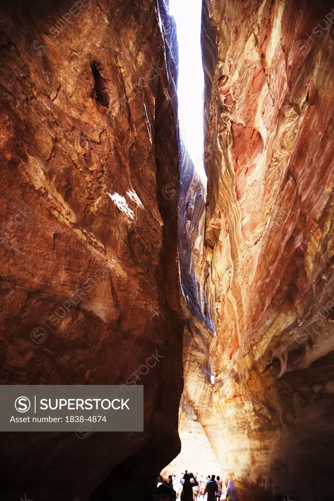 Path Through Cliffs in Petra, Jordan